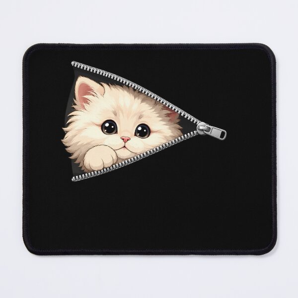 Item preview, Cute Kitten Peeking Zipper Cat Face designed and sold by M555888.