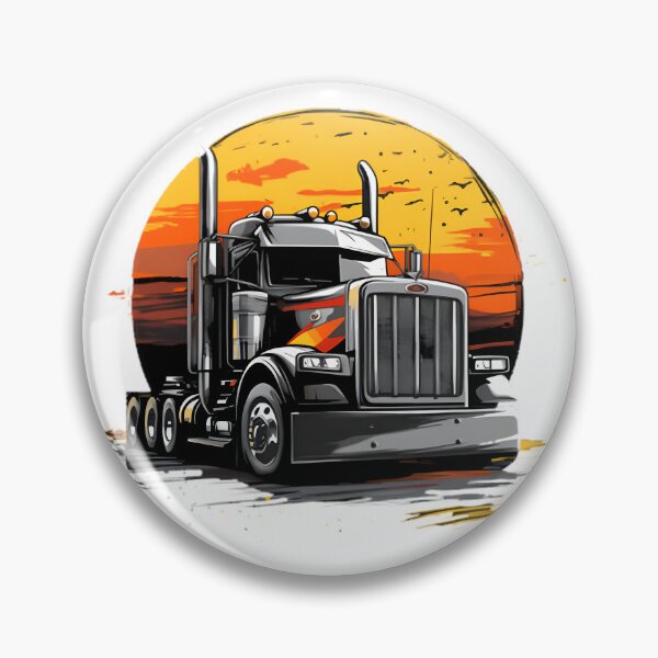 Item preview, Classic Peterbilt Truck Illustration Design for Trucking Enthusiasts designed and sold by matrixyt.