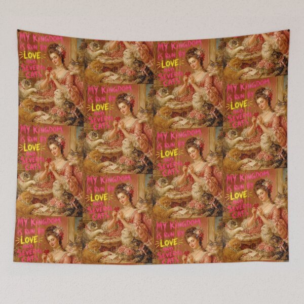 Item preview, Rococo Princess with Cats and Love Quote designed and sold by Fairytale Emporium.