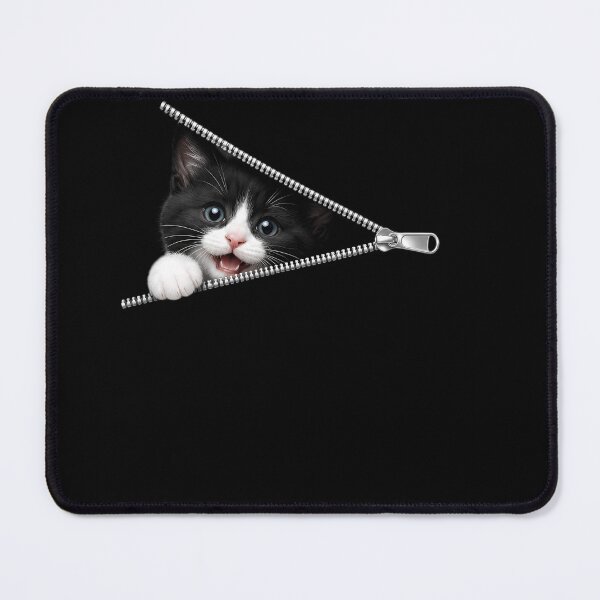 Item preview, Cute Kitten Peeking Zipper Cat Face designed and sold by M555888.