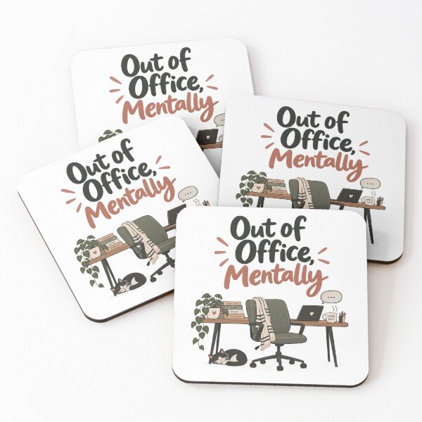 Item preview, out of office mentally designed and sold by Glottopia.