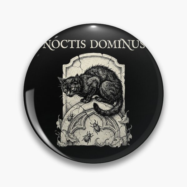 Item preview, Noctis Dominus Black Cat Gothic Headstone Engraving Dark Academia Shirt designed and sold by TeNovaStudio.