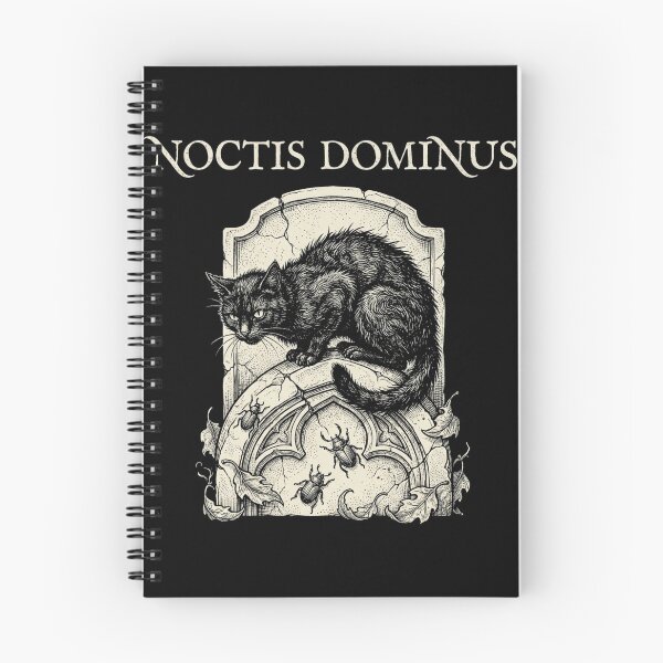 Item preview, Noctis Dominus Black Cat Gothic Headstone Engraving Dark Academia Shirt designed and sold by TeNovaStudio ⭐⭐⭐⭐⭐.