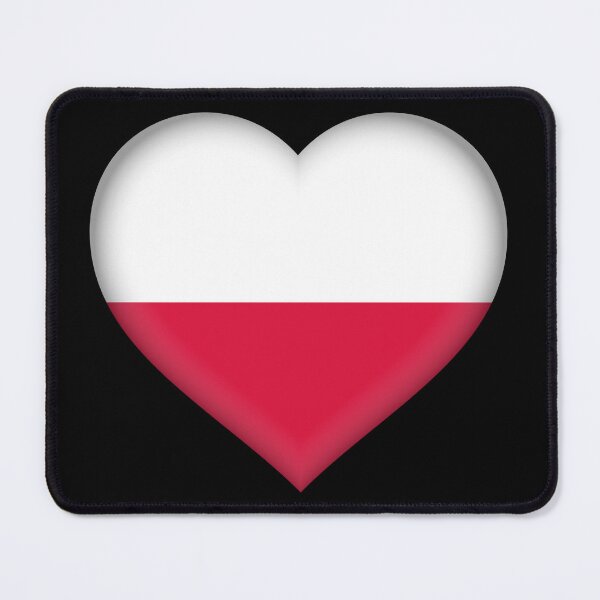 Item preview, Polish Flag Heart 3D Poland Love Gift Design designed and sold by yazdogs.