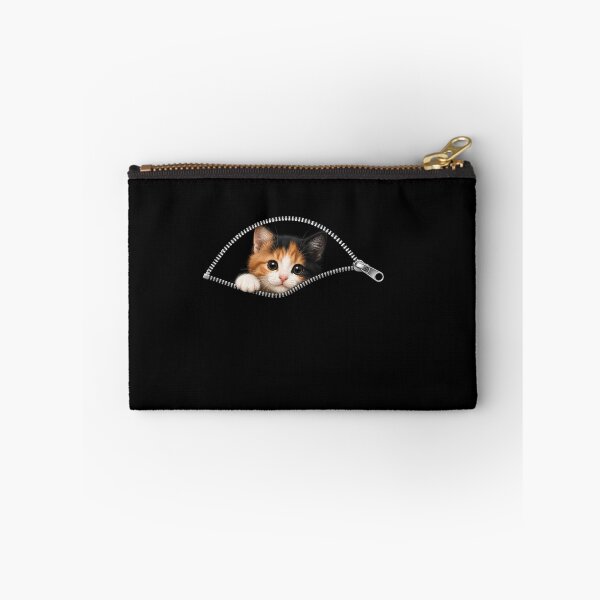 Item preview, Cute Kitten Peeking Zipper Cat Face designed and sold by M555888.