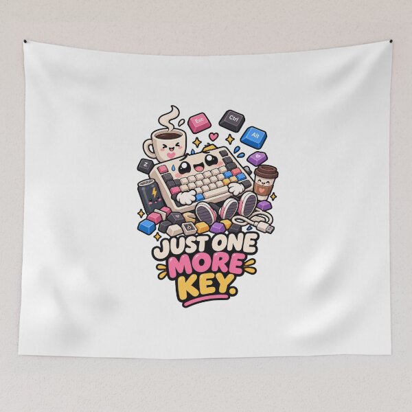 Item preview, Cute Keyboard Addict Funny Geek Typing Humor Design designed and sold by NovaMoodCo.
