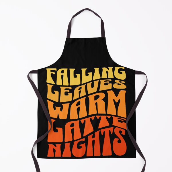Item preview, Falling Leaves Warm Lattes Nights Retro Autumn Quote designed and sold by kynira.