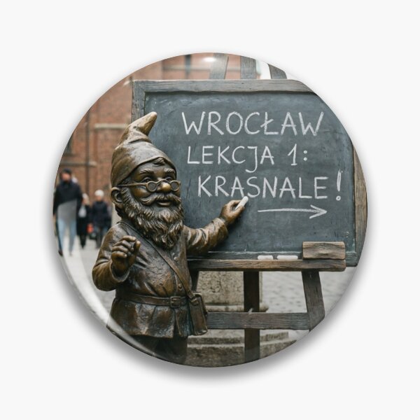 Item preview, Chalkboard Teacher Gnome Art Print – Cheerful Teacher Gift, Poland Travel Decor designed and sold by Purrfecta.