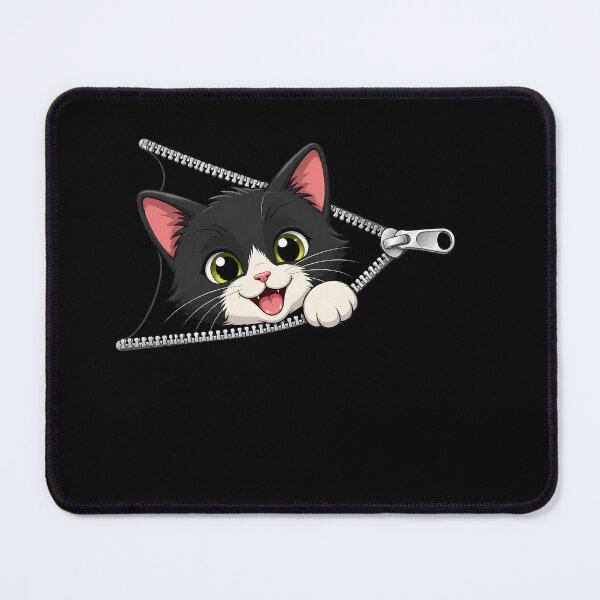 Item preview, Cute Kitten Peeking Zipper Cat Face designed and sold by M555888.