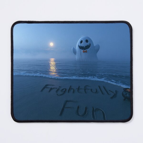 Item preview, Frightfully Fun Sand Inscription With Ghost And Cauldron Under Full Moon designed and sold by chase-thewave.