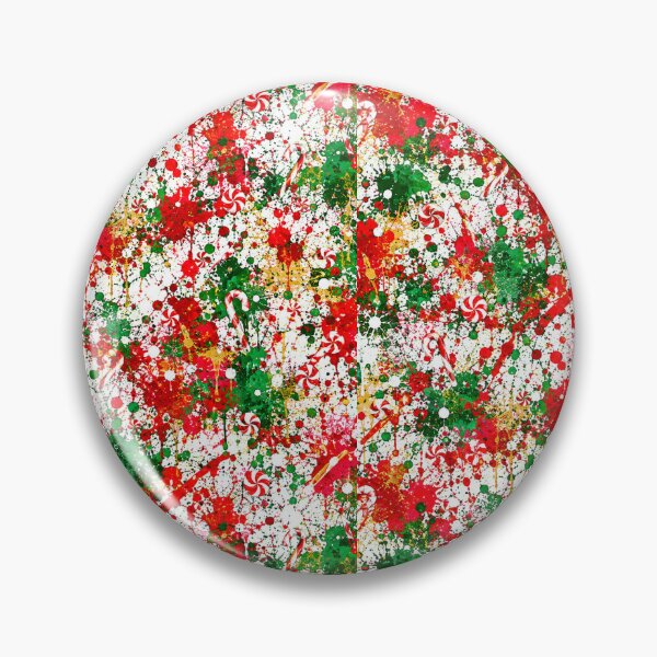 Item preview, Holiday Peppermint Splatter Mixed Media Art designed and sold by THE SPLATTERED HAUS BY SAGE BANKS.