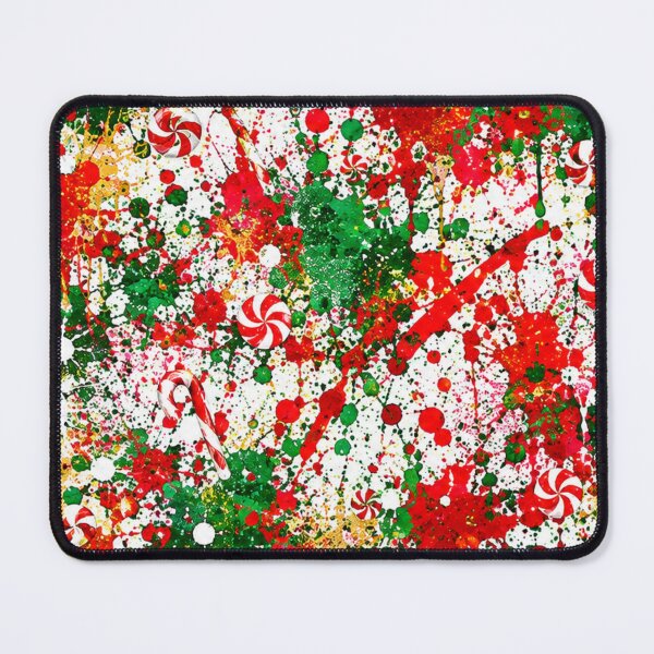 Item preview, Holiday Peppermint Splatter Mixed Media Art designed and sold by THE SPLATTERED HAUS BY SAGE BANKS.