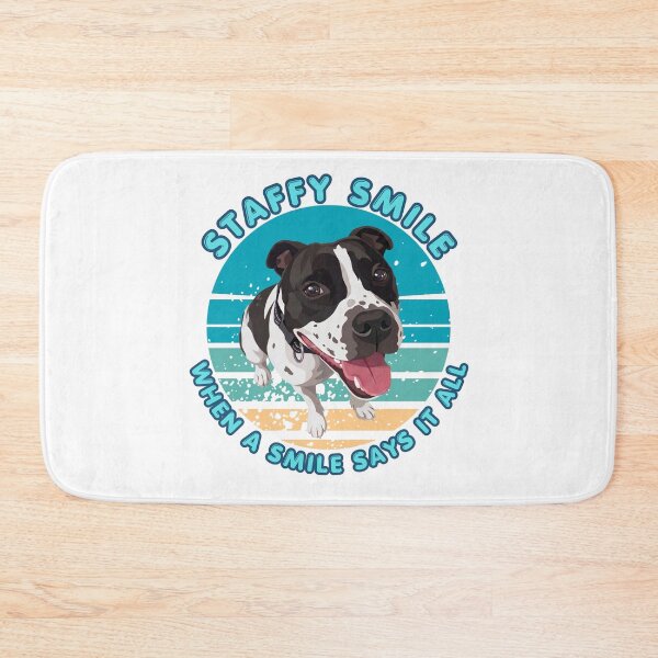 Item preview, Staffy Smile - When A Smile Says It All Cute Staffordshire Bull Terrier designed and sold by Biczekdziczek.