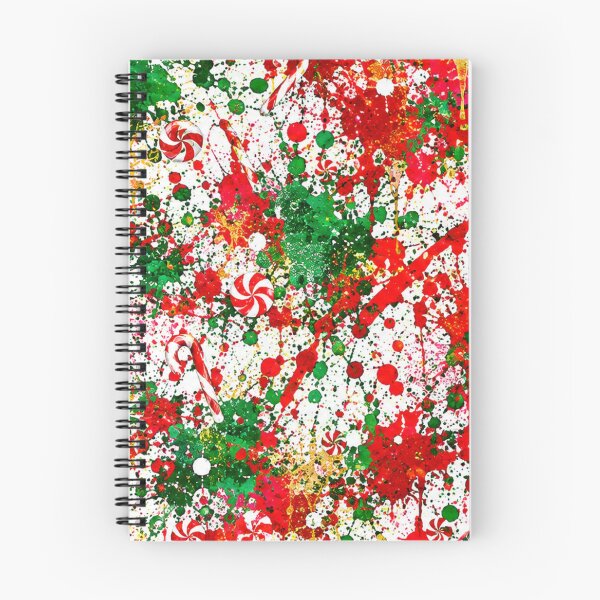 Item preview, Holiday Peppermint Splatter Mixed Media Art designed and sold by THE SPLATTERED HAUS BY SAGE BANKS.