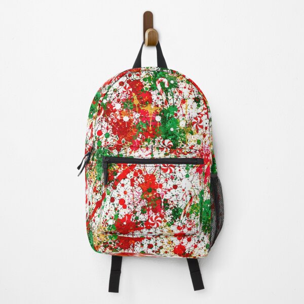 Item preview, Holiday Peppermint Splatter Mixed Media Art designed and sold by THE SPLATTERED HAUS BY SAGE BANKS.