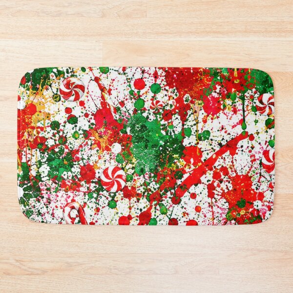 Item preview, Holiday Peppermint Splatter Mixed Media Art designed and sold by THE SPLATTERED HAUS BY SAGE BANKS.