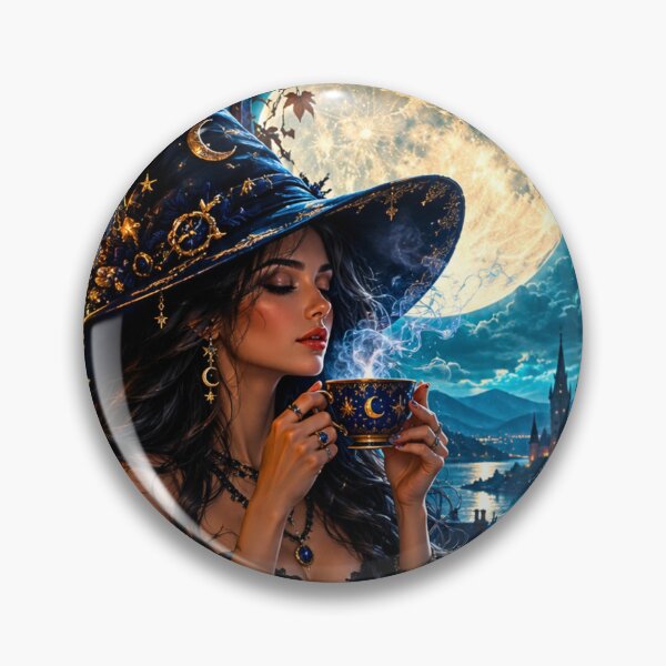 Item preview, Moonlit Witch Tea designed and sold by Gold&pixels.