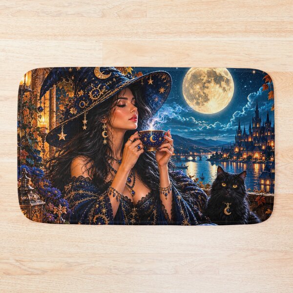 Item preview, Moonlit Witch Tea designed and sold by Gold&pixels.