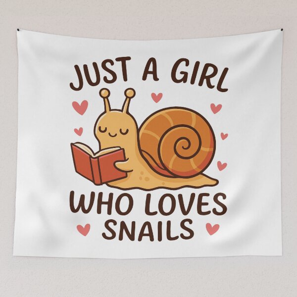 Item preview, Book Snail - Just a Girl Who Loves Snails designed and sold by Artful Paws.