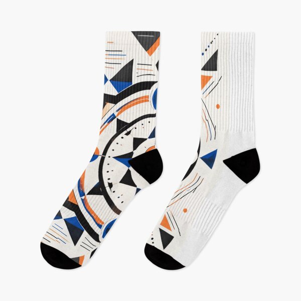 Item preview,  Geometric Abstract Mandala in Orange, Blue, and Black designed and sold by 21degrees-club.