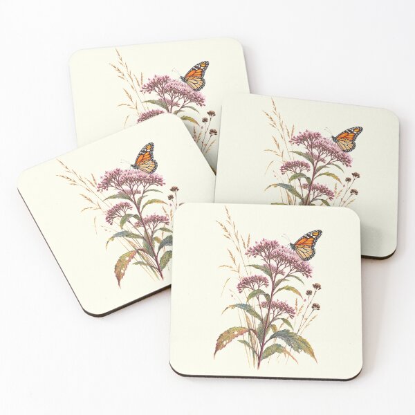 Item preview, Monarch on Joe-Pye Weed | Native Wildflower Nature Art designed and sold by SusanSweetArt.