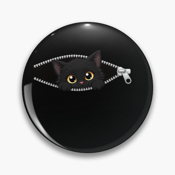 Item preview, Cute Kitten Peeking Zipper Cat Face designed and sold by M555888.