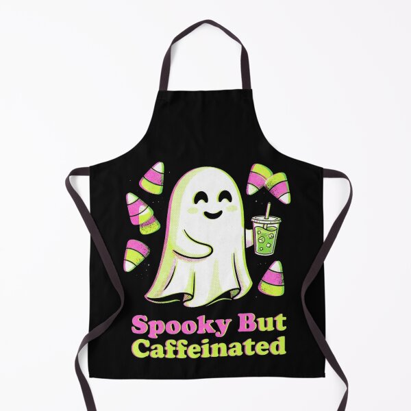 Item preview, Spooky But Caffeinated Cute Ghost Iced Matcha Pastel Halloween Shirt designed and sold by TeNovaStudio ⭐⭐⭐⭐⭐.