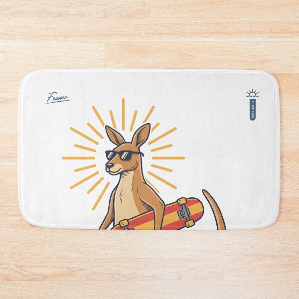 Item preview, Retro Skate Kangaroo France Hossegor designed and sold by NullSpacePrints.