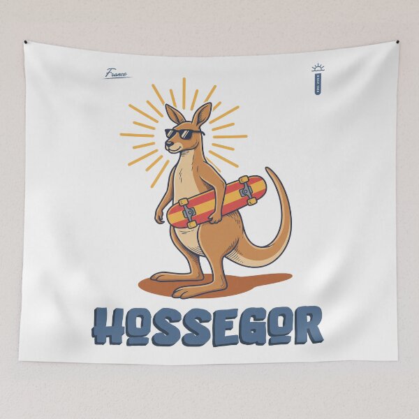 Item preview, Retro Skate Kangaroo France Hossegor designed and sold by NullSpacePrints.