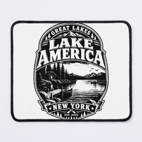 Item preview, Scenic Lake America Nature Landscape Design with Mountains and Water designed and sold by shahroozj.
