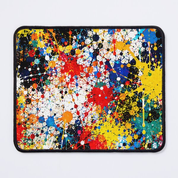 Item preview, Primary Spectrum Splatter Action Abstract Art designed and sold by THE SPLATTERED HAUS BY SAGE BANKS.