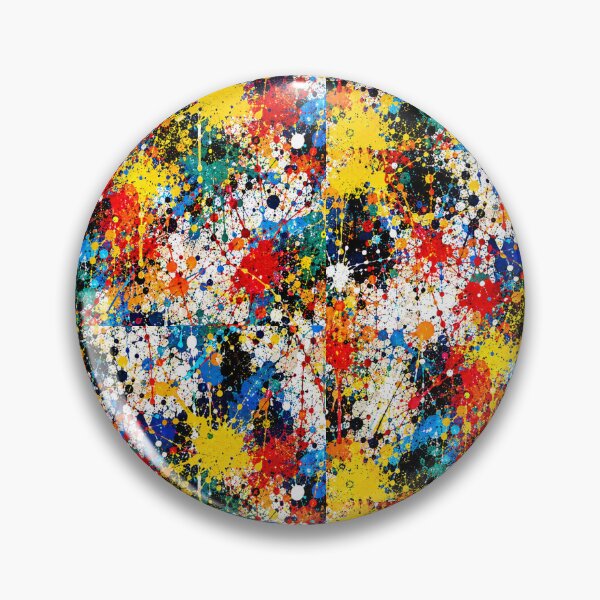 Item preview, Primary Spectrum Splatter Action Abstract Art designed and sold by THE SPLATTERED HAUS BY SAGE BANKS.