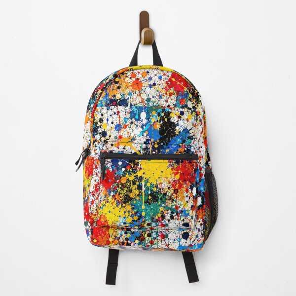 Item preview, Primary Spectrum Splatter Action Abstract Art designed and sold by THE SPLATTERED HAUS BY SAGE BANKS.