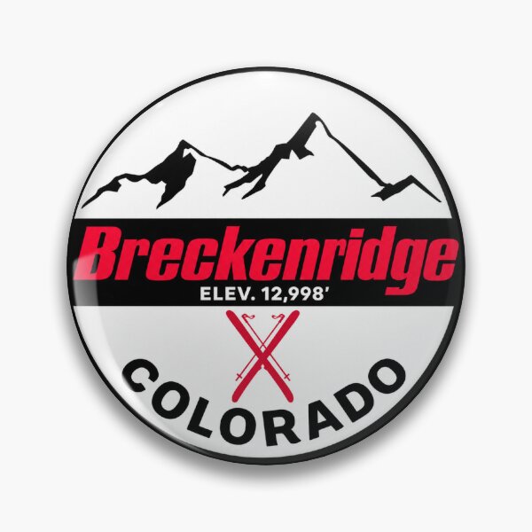 Item preview, Breckenridge Colorado Ski Resort Vintage Mountain Badge | Retro Skiing Design designed and sold by julietteholm.