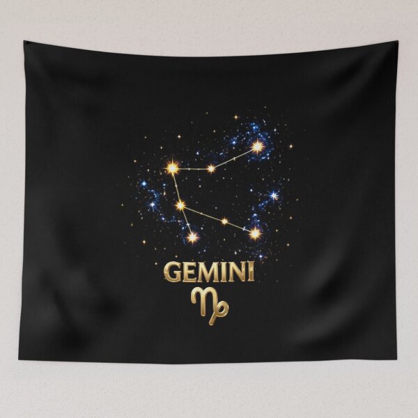 Item preview, Gemini Zodiac Constellation – Golden Stars & Celestial Astrology Design designed and sold by Classic Chaos Creations.