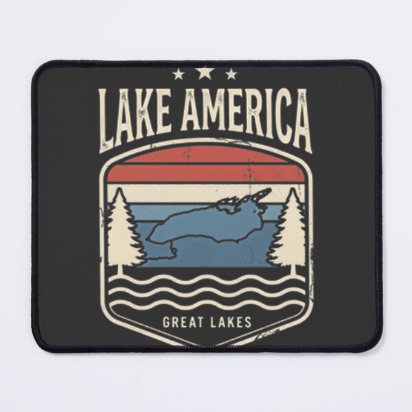 Item preview, Scenic Lake America Landscape Design with Patriotic Vibes designed and sold by shahroozj.