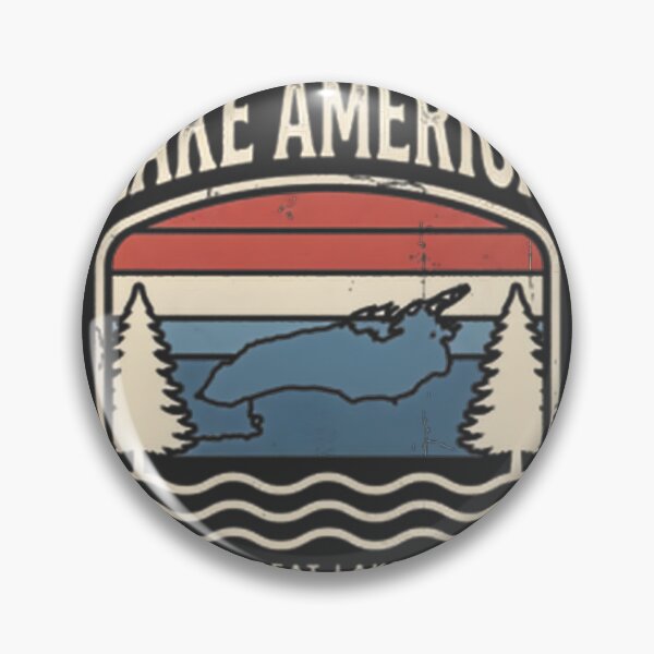 Item preview, Scenic Lake America Landscape Design with Patriotic Vibes designed and sold by shahroozj.