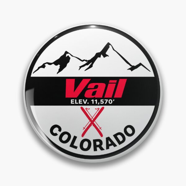 Item preview, Vail Colorado Ski Resort Vintage Mountain Badge | Retro Skiing Design designed and sold by julietteholm.