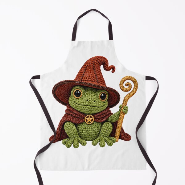 Item preview, Crochet Frog Wizard – Cute Fantasy Frog Mage designed and sold by Digital Culture Studio.