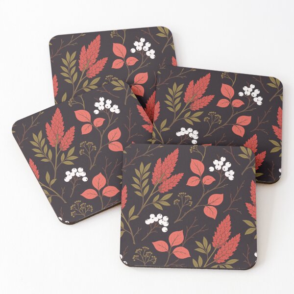Item preview, Sumac and Dogwood Autumn Hedgerow Botanical Pattern designed and sold by BelievingCreate.