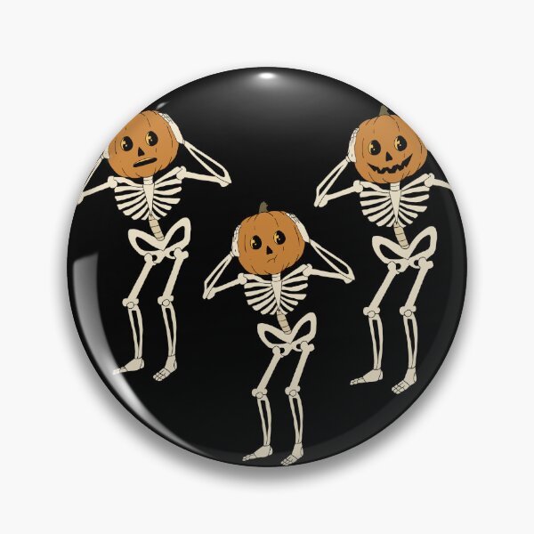Item preview, Cute and Spooky Seasonal Pumpkin Skeleton T-shirt and sticker design  designed and sold by DearhoneyandArt.