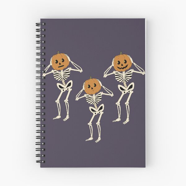 Item preview, Cute and Spooky Seasonal Pumpkin Skeleton T-shirt and sticker design  designed and sold by DearhoneyandArt.