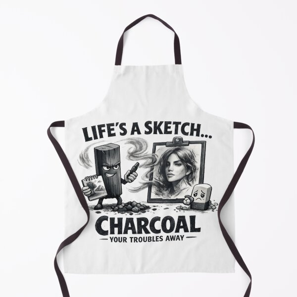 Item preview, Life's a Sketch – Charcoal Your Troubles Away designed and sold by SidTastic .