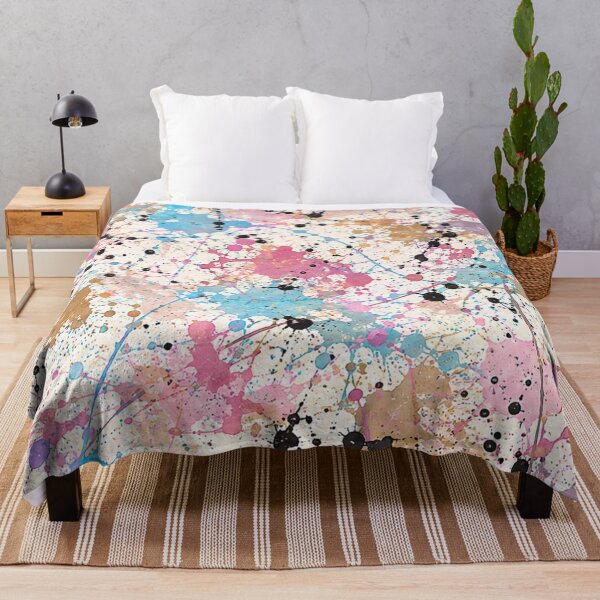 Item preview, Pastel Dream Splatter Action Abstract Art designed and sold by THE SPLATTERED HAUS BY SAGE BANKS.