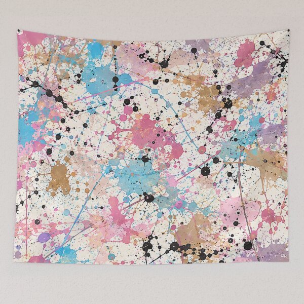 Item preview, Pastel Dream Splatter Action Abstract Art designed and sold by THE SPLATTERED HAUS BY SAGE BANKS.