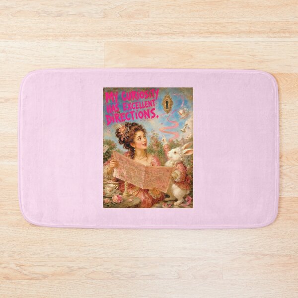 Item preview, Curious Princess with Map and White Rabbit designed and sold by Fairytale Emporium.