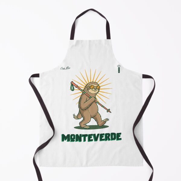 Item preview, Retro Hiking Sloth Costa Rica Monteverde designed and sold by NullSpacePrints.