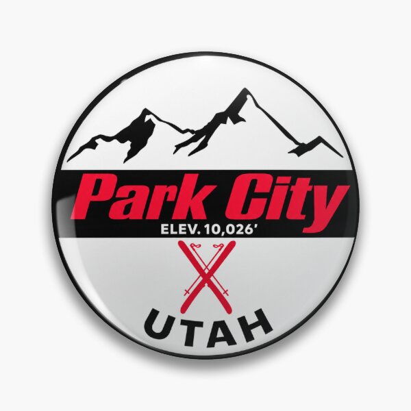 Item preview, Park City Utah Ski Resort Vintage Mountain Badge | Retro Skiing Design designed and sold by julietteholm.