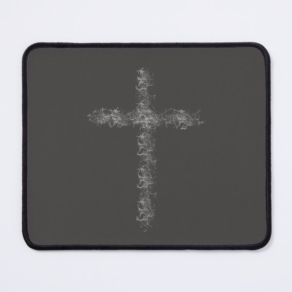 Item preview, Organic Electric Roots Cross White Web Gothic Abstract Emblem designed and sold by Akanyoni Studio .