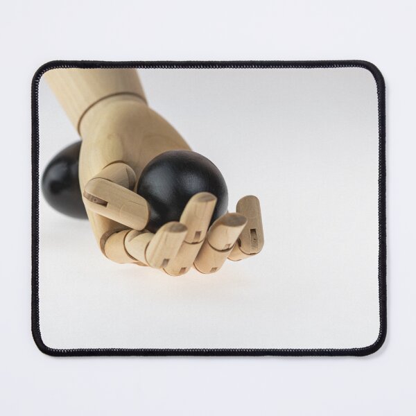 Item preview, Wooden Hand Holding Black Egg - Art designed and sold by photossmirnov.